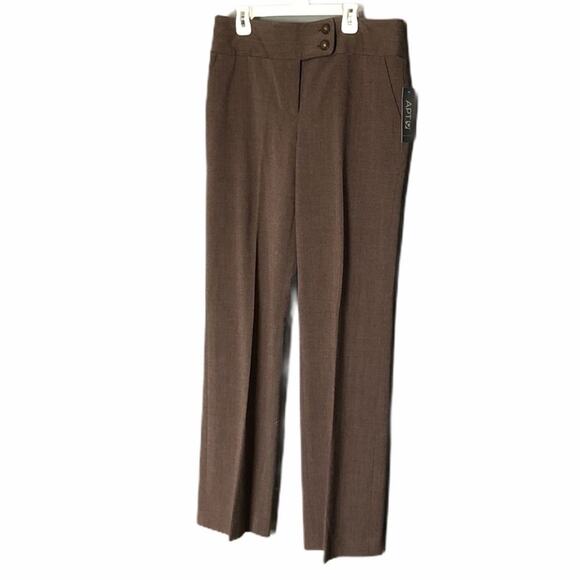 APT 9 Maxwell Brown Modern Fit Dress Pants NWT size 8 - Picture 1 of 6